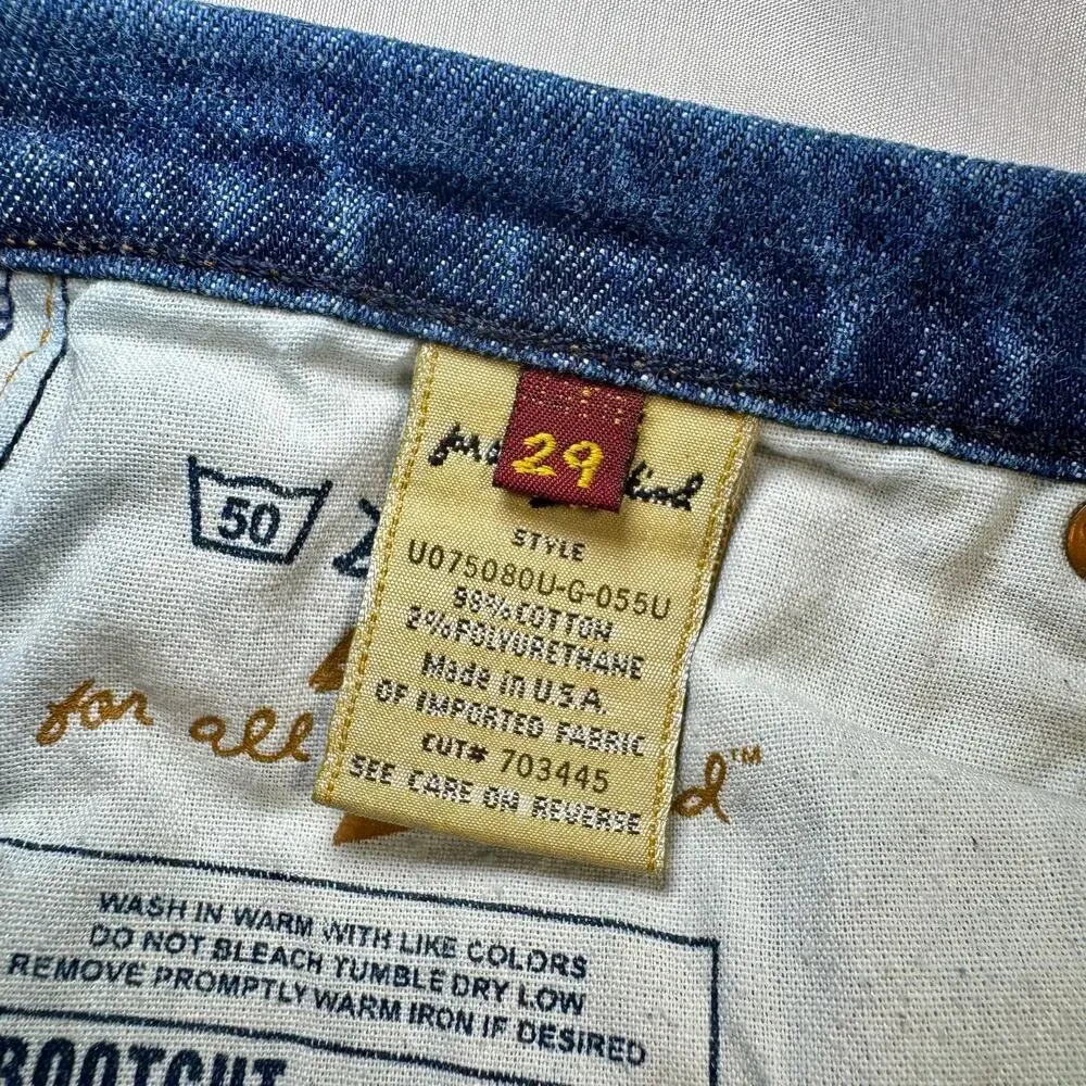 7 For All Mankind Bootcut Jeans Mid Rise Women’s 29 Denim USA Y2K Retro Preppy - Picture 5 of 16